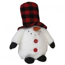 Small Plush Plaid Hat Snowman