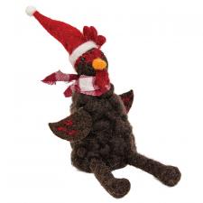 Felted Chicken Ornament