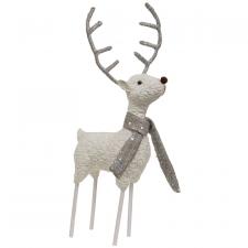 Silver Sparkle Standing Deer