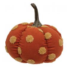 Orange Plush Polka Dot Pumpkin