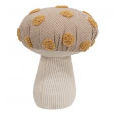 Cream Polka Dot Mushroom Sitter