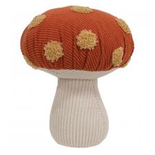 Orange Polka Dot Mushroom Sitter