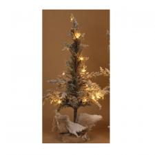 Small Flocked Tree w/LED Light