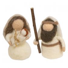 Set/2 Nativity Felted Ornaments