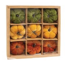 9/Set Velvet Pumpkins