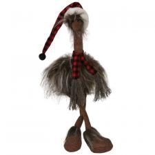 Dangle Leg Plush Furry Ostrich