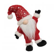 Red Santa Star Hat Gnome Standing  